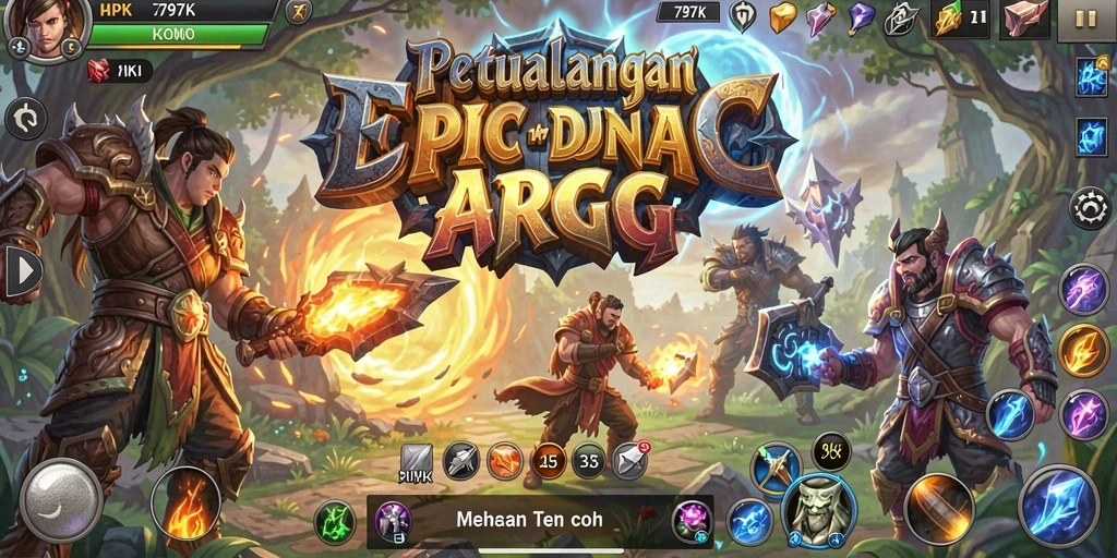 Gameplay seru dan mendebarkan dalam dunia ARPG.