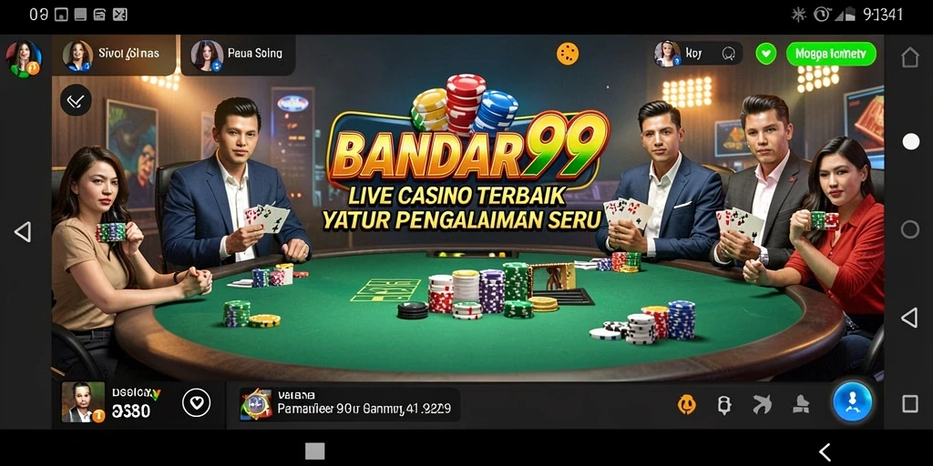 Tampilan gameplay Live Casino di BANDAR99 yang menarik.
