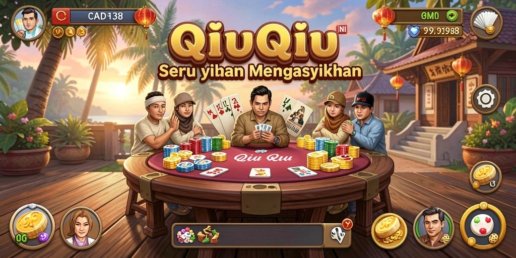 Tampilan gameplay QiuQiu yang seru dan menarik di CADAS138.