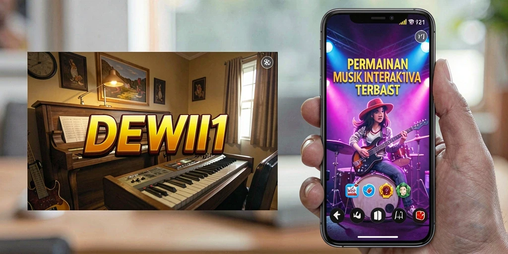 Screenshot gameplay DEWI11 yang menampilkan pemain menyanyi.