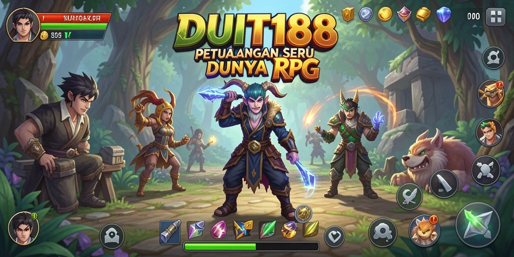Tampilan epik dari gameplay RPG yang menarik di DUIT188.