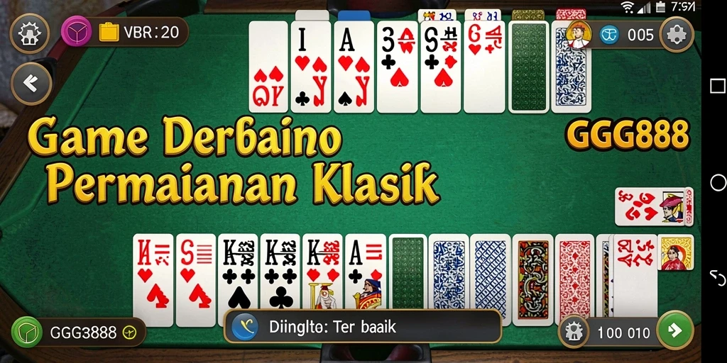 Tampilan gameplay GGG888 yang seru dan menarik saat bermain Domino.