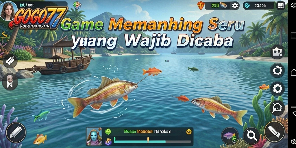 Tampilan gameplay GOGO77 yang seru dan menarik dalam memancing.