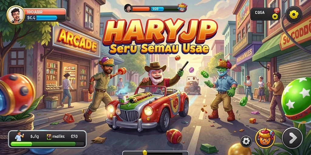 Gameplay seru HARAPJP dengan tantangan arcade yang menakjubkan.