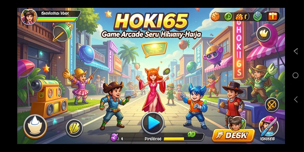 Tampilan gameplay seru HOKI65 dengan rintangan yang menantang.