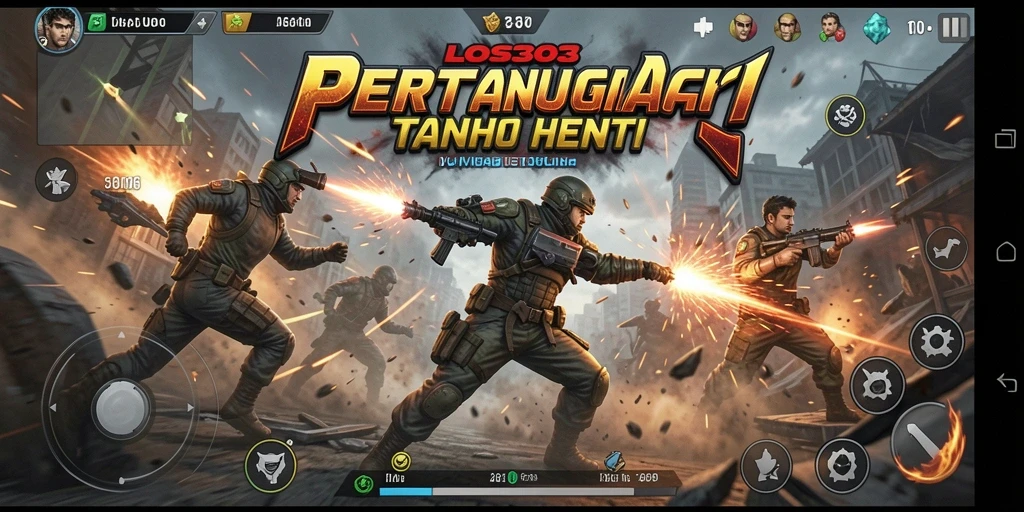 Screenshot menunjukkan aksi pertarungan seru di LOS303.