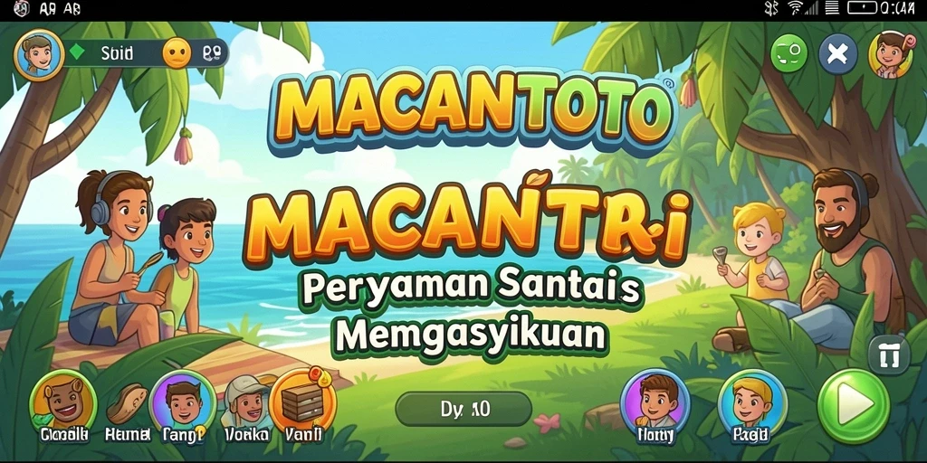 Screenshot gameplay <strong>MACANTOTO</strong> yang menunjukkan keseruan dan interaksi antar pemain.