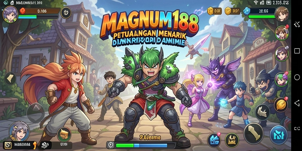 Gameplay menarik di dunia Anime yang penuh warna.