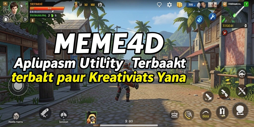Tampilan antarmuka aplikasi dengan beragam fitur untuk membuat meme.