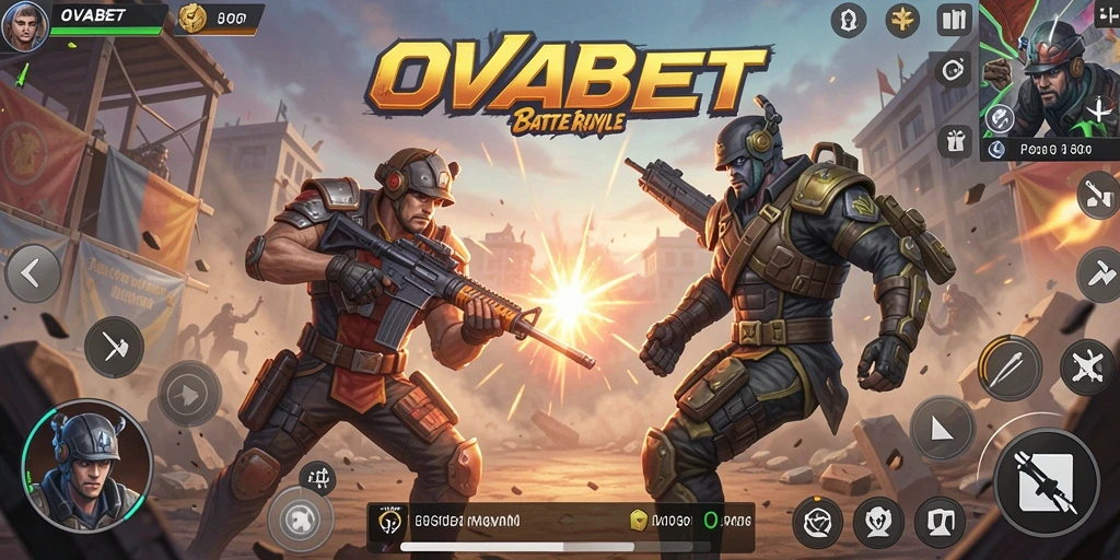 Gameplay seru dan intens di arena OVABET Battle Royale.