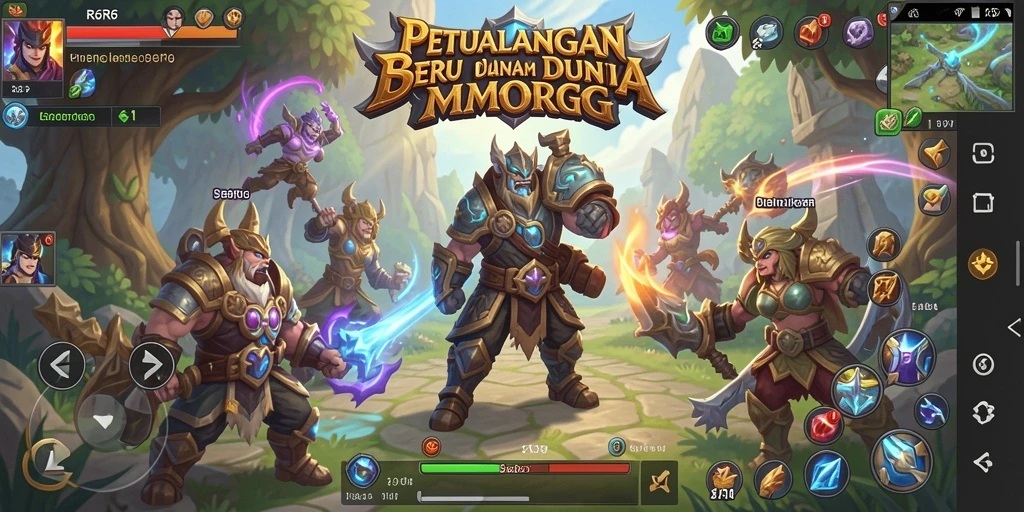 Tangkapan layar gameplay R6R6 dengan aksi seru dalam dunia MMORPG.