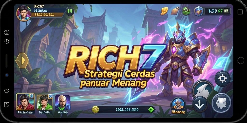 Tampilan gameplay RICH7 yang mendebarkan dan strategis.
