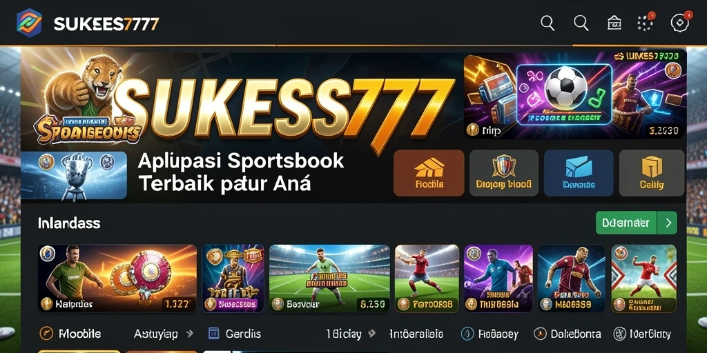 Screenshot gameplay <strong>SUKSES777</strong> menampilkan suasana taruhan olahraga yang mendebarkan.