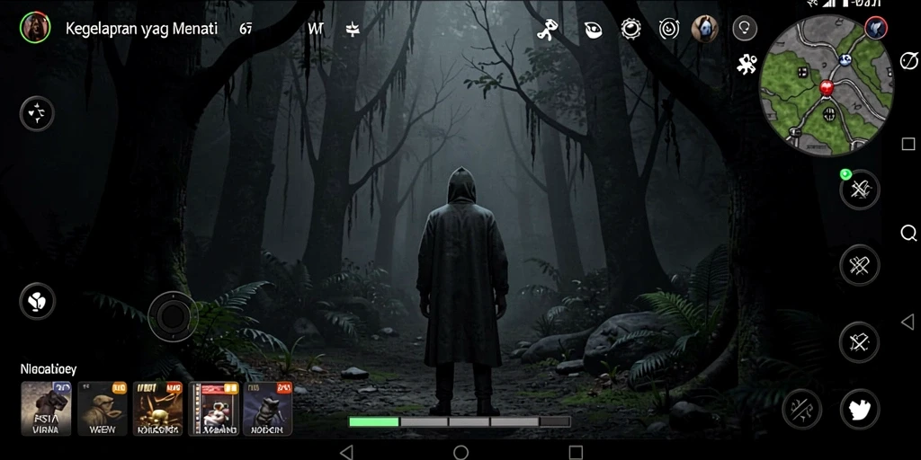 Gambaran gameplay menegangkan dari W67 yang penuh kengerian.