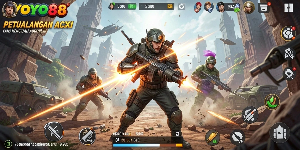Screenshot gameplay <strong>YOYO88</strong> dengan aksi menegangkan.